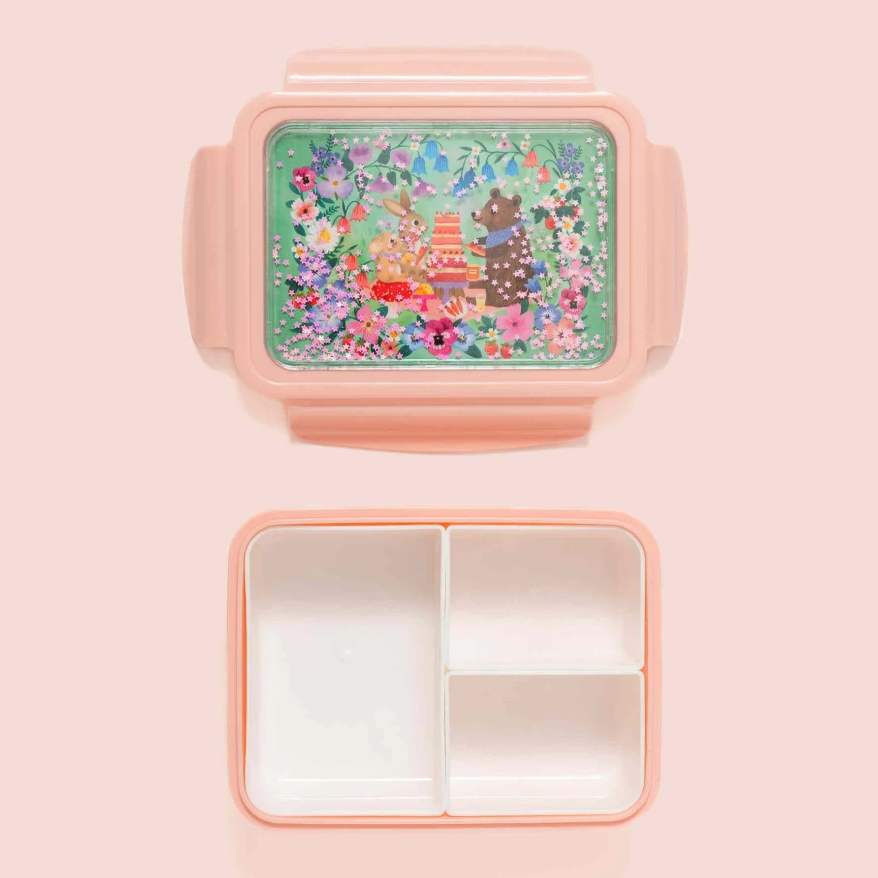 Petit Monkey Bentobox Animals Picnic Back to School - Roze