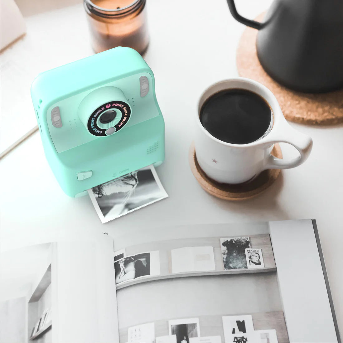 Bundel MOB Pixiprint Camera Turquoise + Pixiprint Refill Kit - 10 rollen