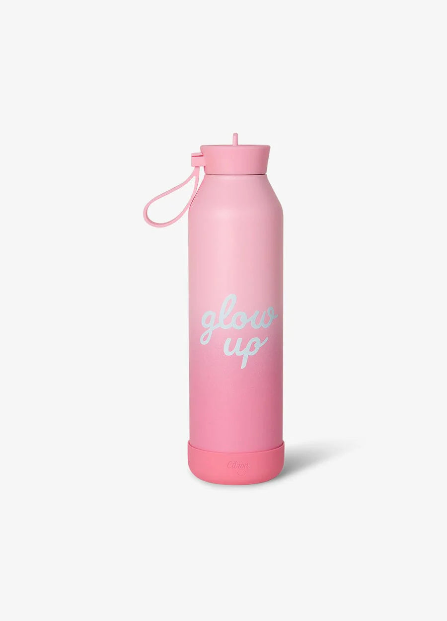 Citron Glow Up Thermo Drinkfles - 500ml - Ø6xH24cm - Pink/Pink