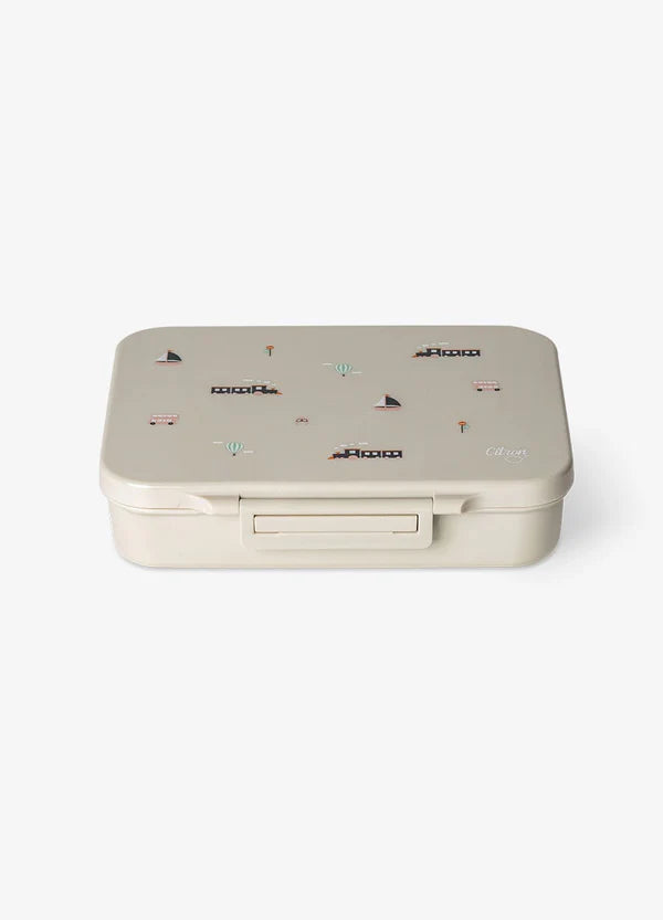 Citron Tritan Lunchbox - 4 compartimenten - 17x21x5cm - Vehicles