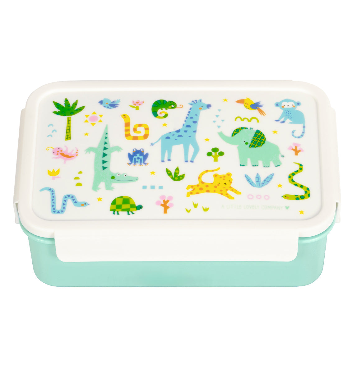 A Little Lovely Company Back to School Set - Drinking bottle XL Stainless Steel/Bentobox - Joy