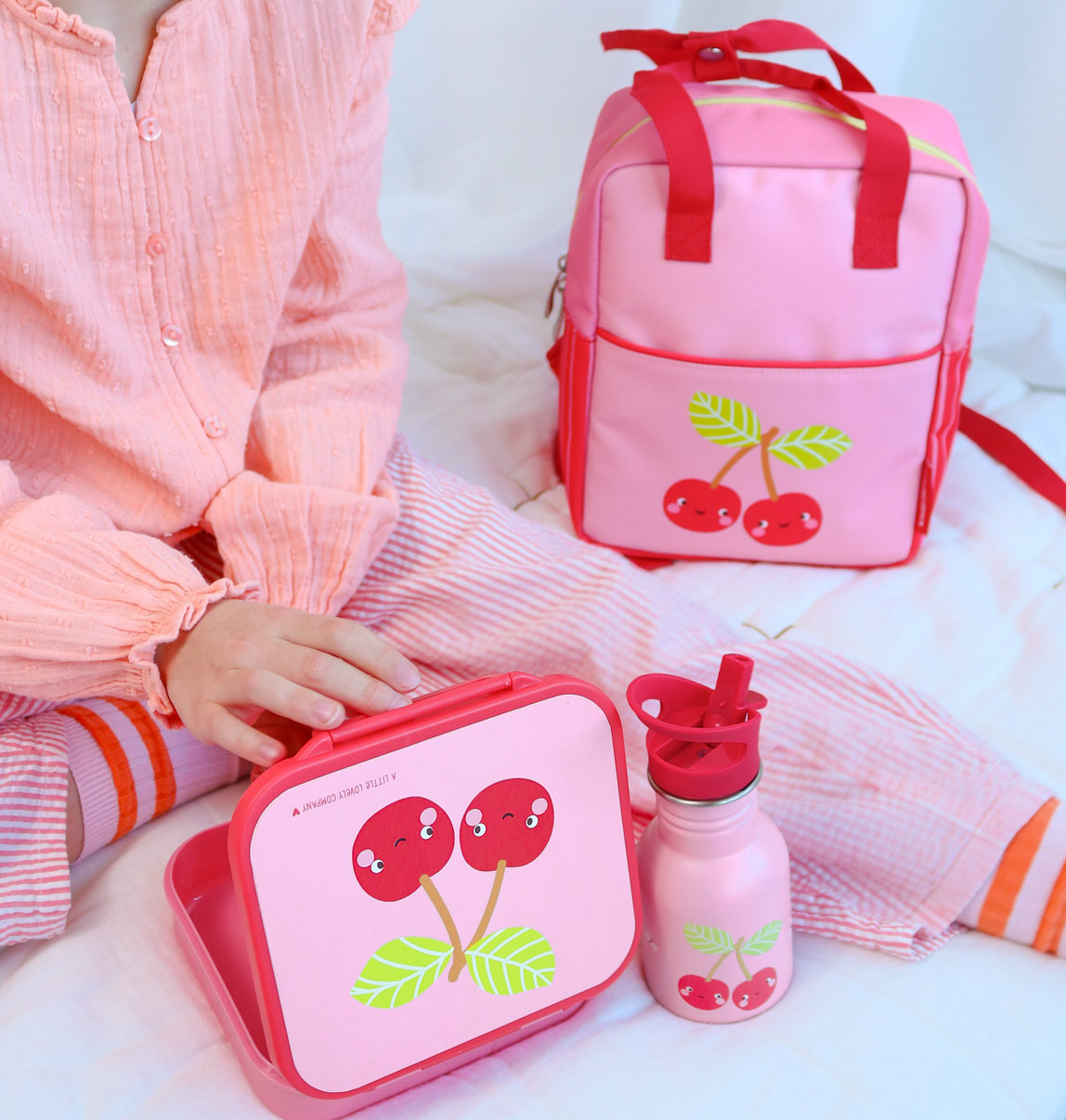 A Little Lovely Company Back to school - Rugzakje - Happy Cherries