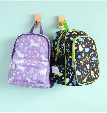 Beau von Bo Ein kleiner schöner Unternehmen zurück zum Schulset - Rucksack/Trinkflasche/Snackkisten/Bentobox - Einhornträume