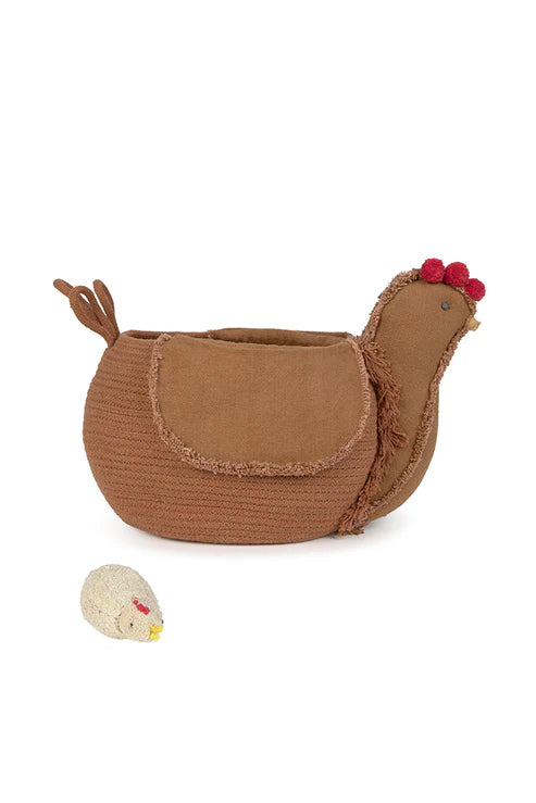 Lorena Canals Opbergmand Chicken - 48x32x29cm - Toffee