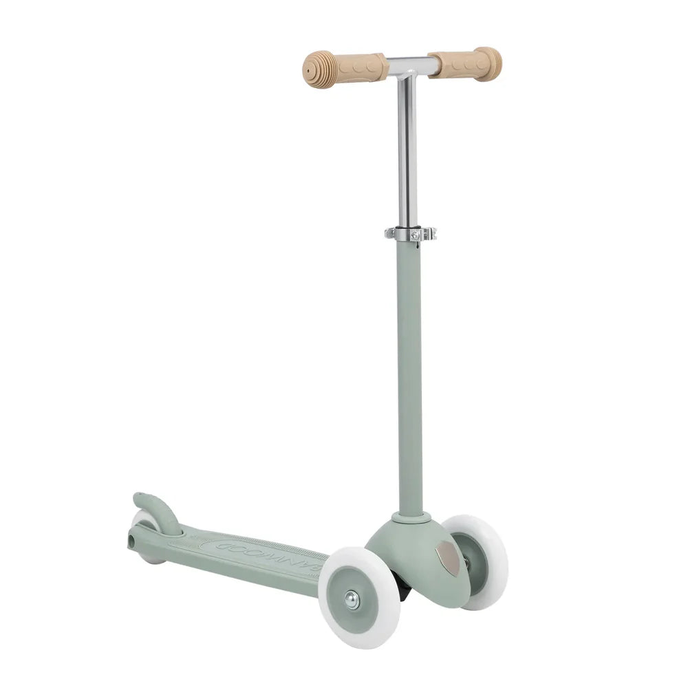 Konges Sløjd Balance bike with bell and wicker basket - Cherry