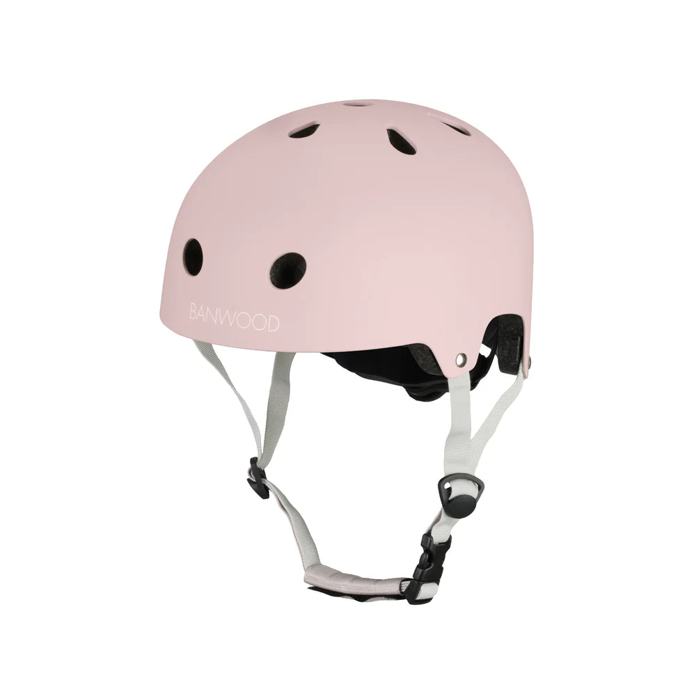 Konges Sløjd Balance bike with bell and wicker basket - Cherry