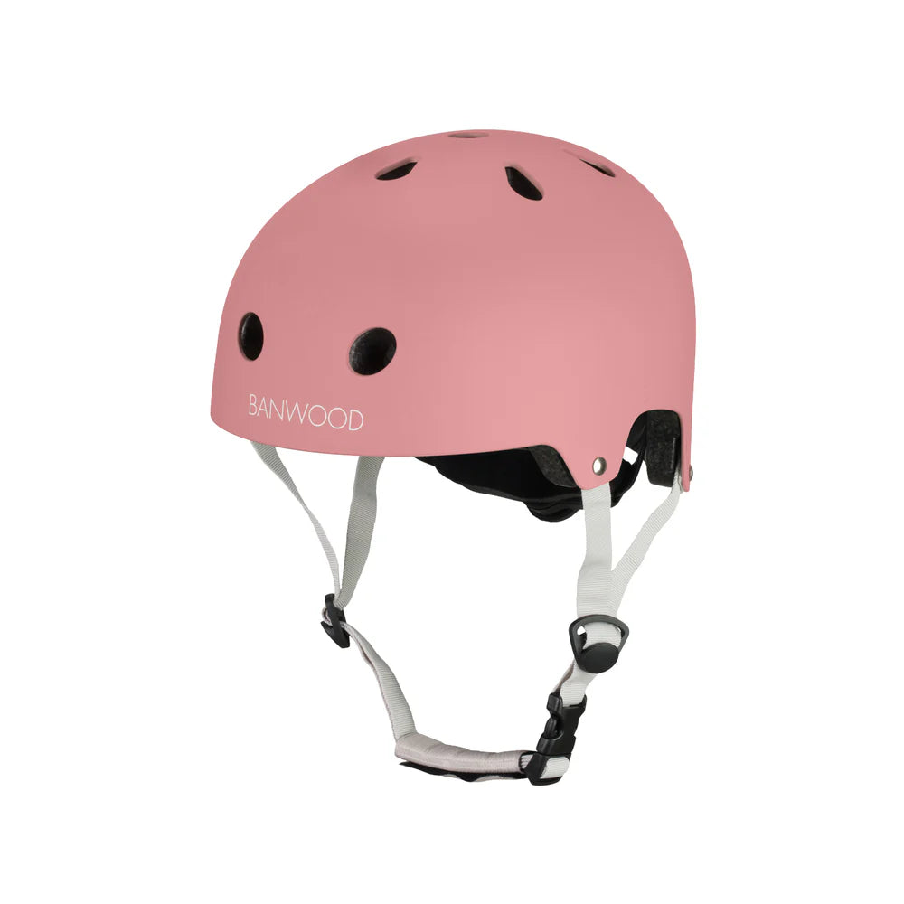 Konges Sløjd Balance bike with bell and wicker basket - Cherry