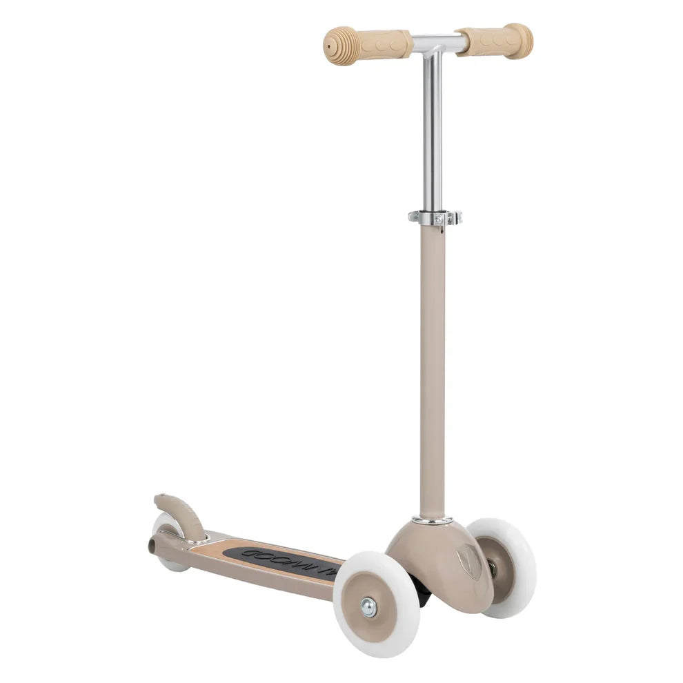 Konges Sløjd Balance bike with bell and wicker basket - Cherry