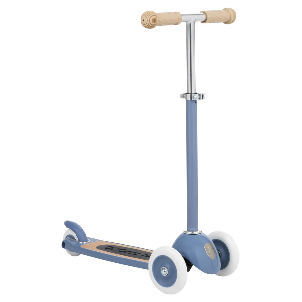 Konges Sløjd Balance bike with bell and wicker basket - Cherry