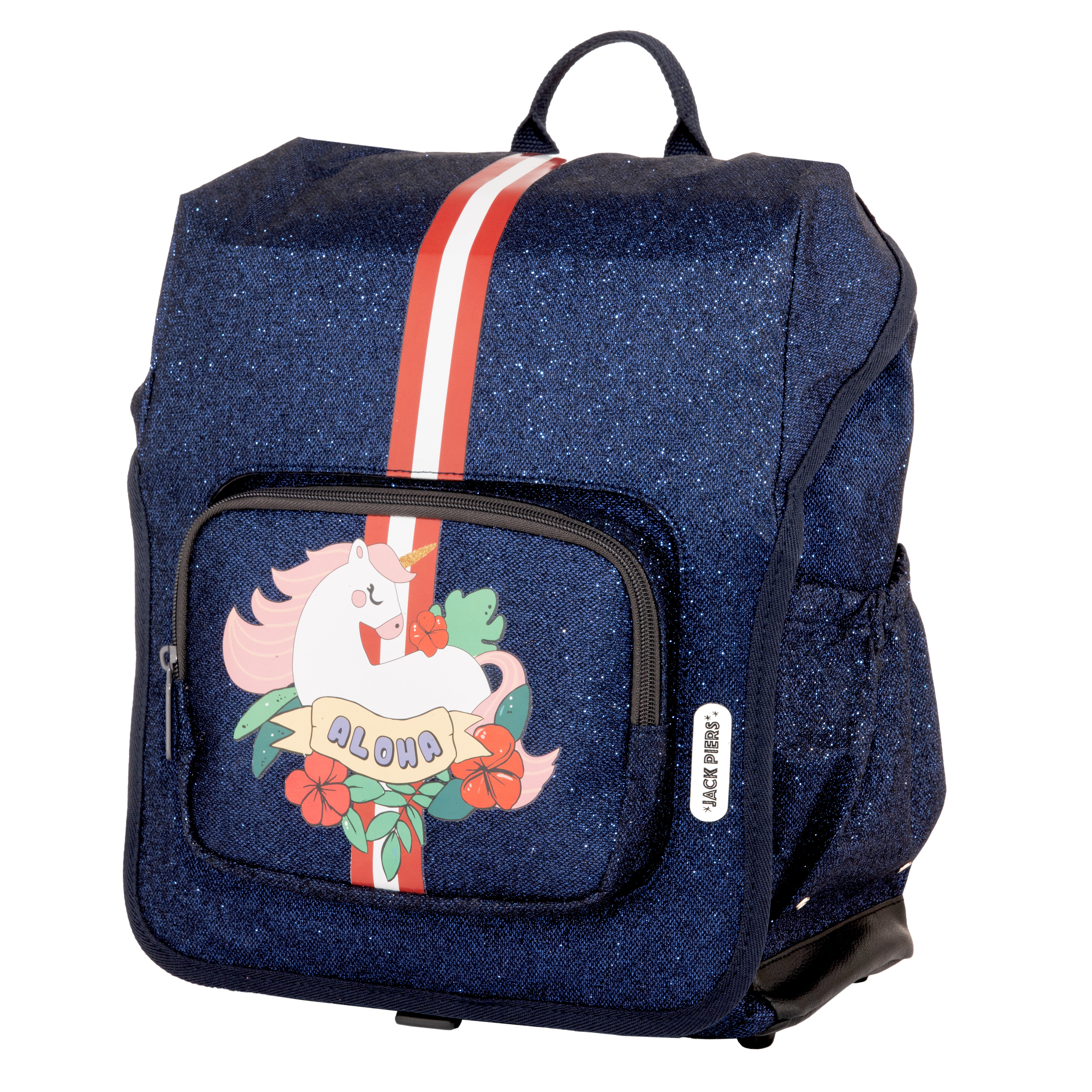 Jack Piers Rugzak/Backpack Berlin Aloha - 36x13x29cm - Blauw