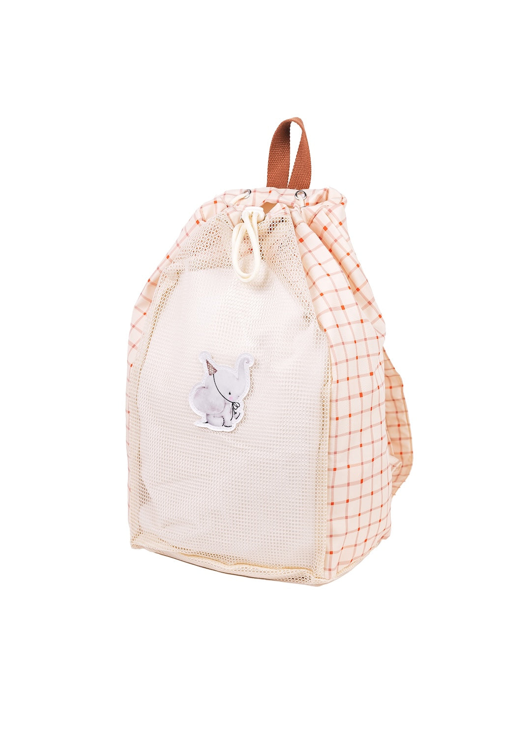 Mrs Ertha Beach Net Rugzak/Strandrugzak - 38x33x24cm - Organic Squares