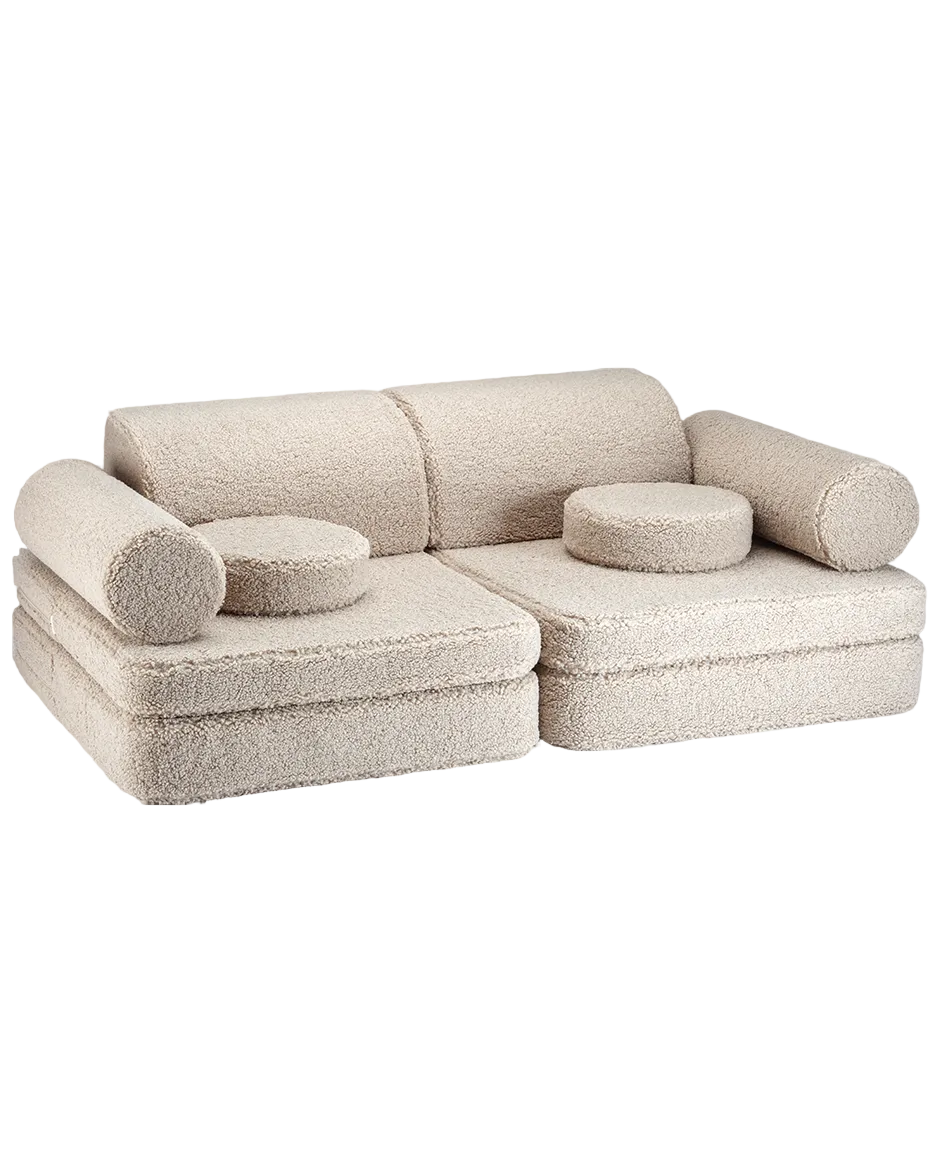 Wigiwama Teddy Settee - 136x78x46cm - Biscuit