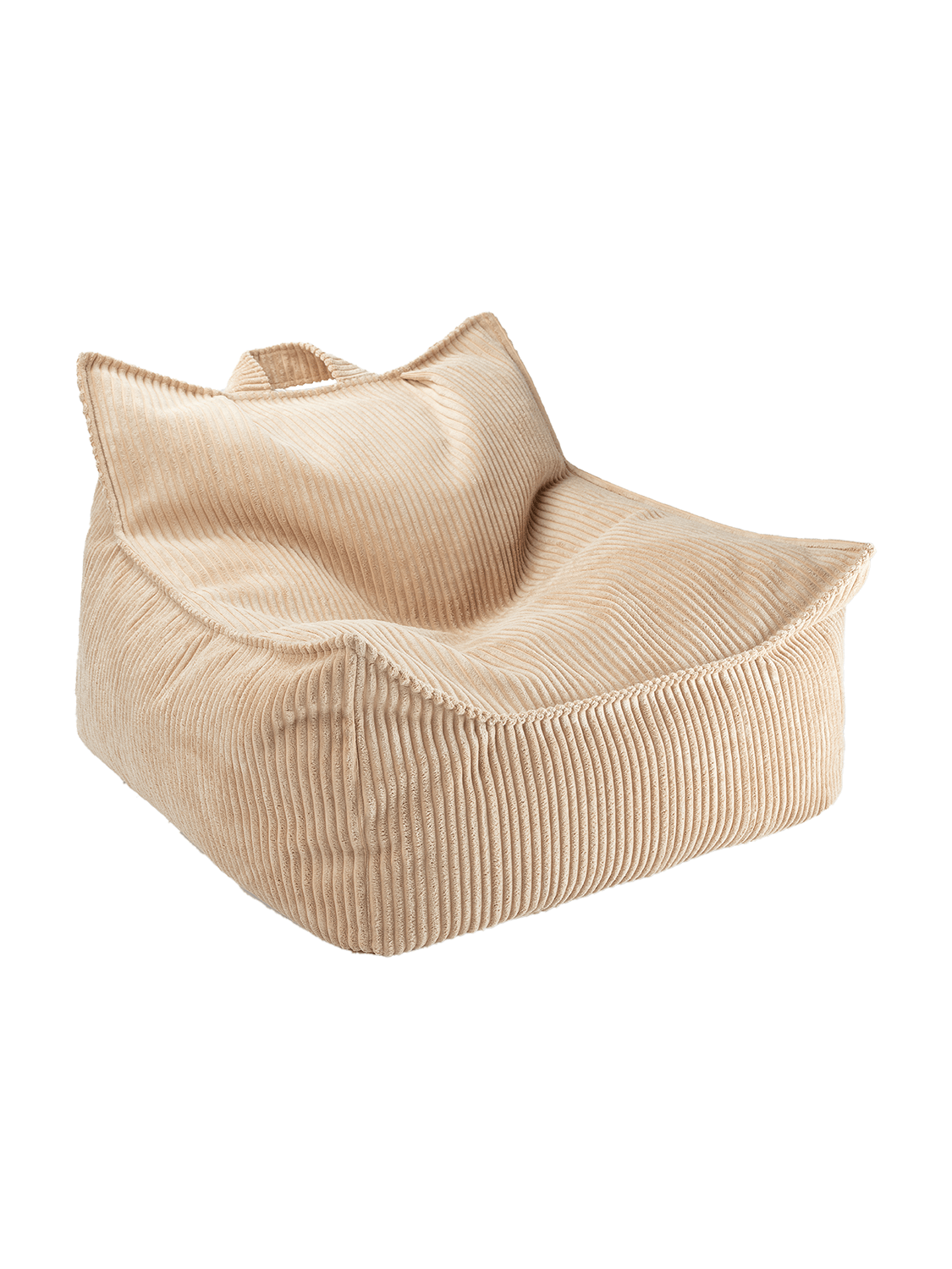 Wigiwama Corduroy Beanbag Chair / Zitzak - 80x70x50cm - Brown Sugar
