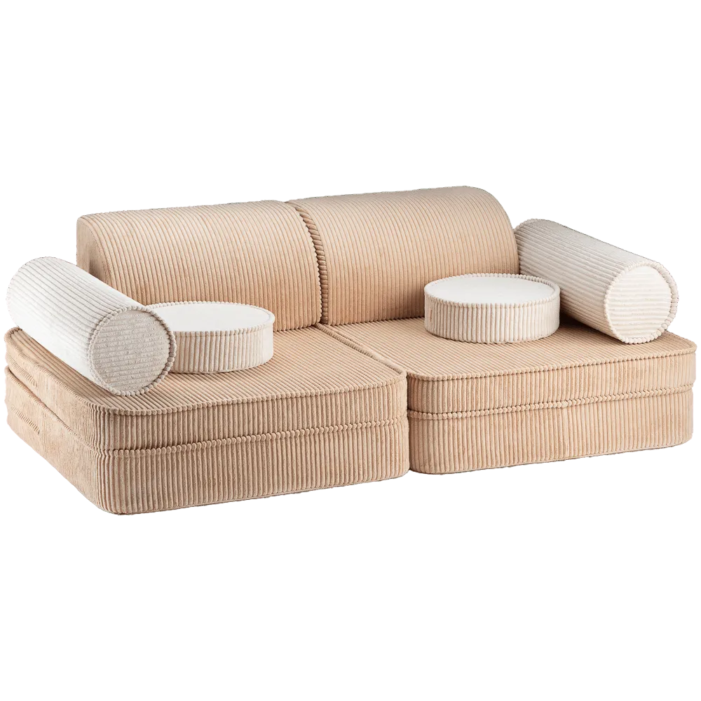Wigiwama Corduroy Settee - 136x78x46cm - Brown Sugar