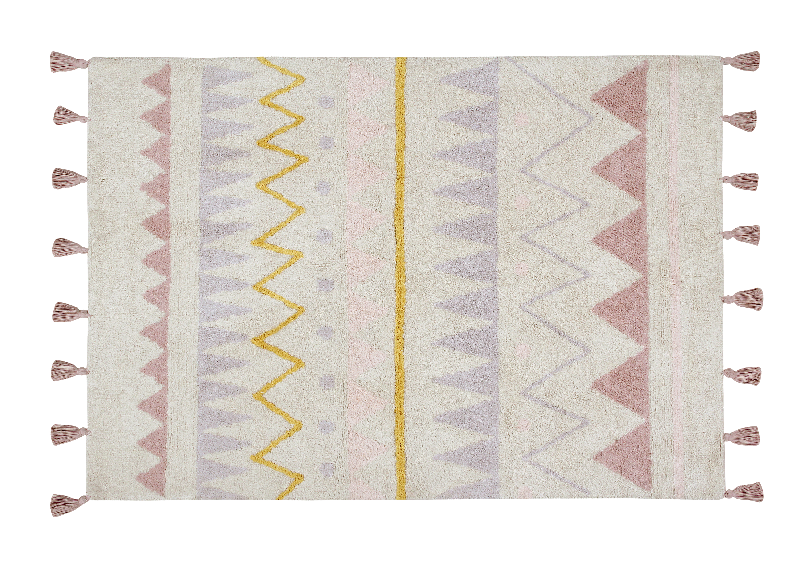 Lorena Canals Washable cotton rug - Azteca Natural Vintage Nude L - 140x200cm