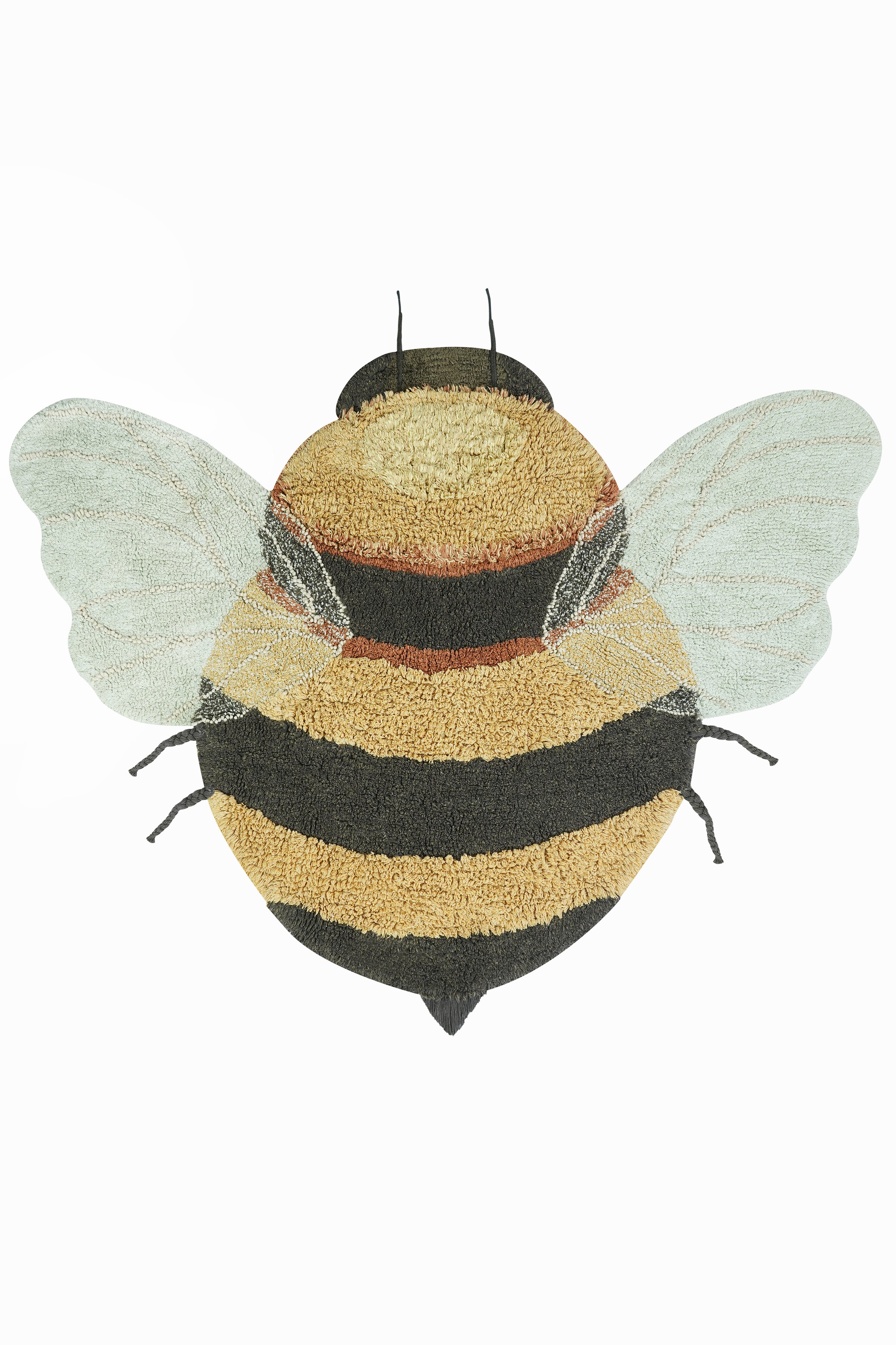 Lorena Canals Wasbaar katoen vloerkleed - Planet Bee - Bee - 115x150cm