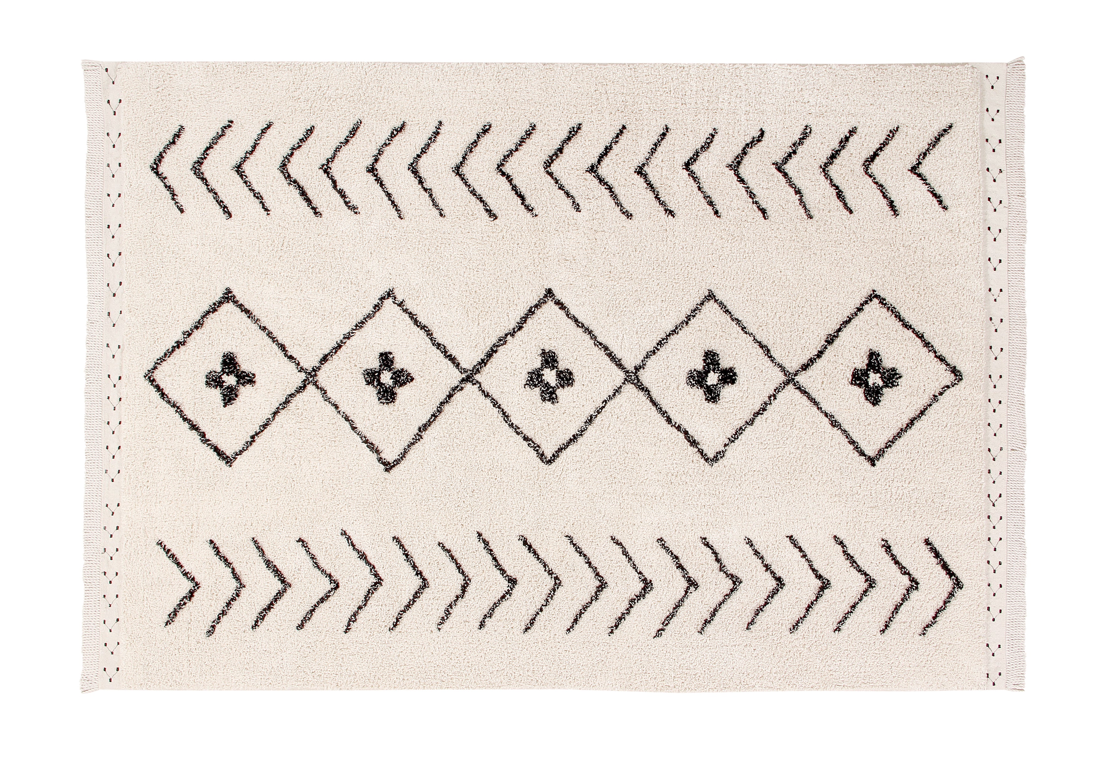 Lorena Canals Washable cotton feeding rug - Bereber Rhombs M - 140x210cm