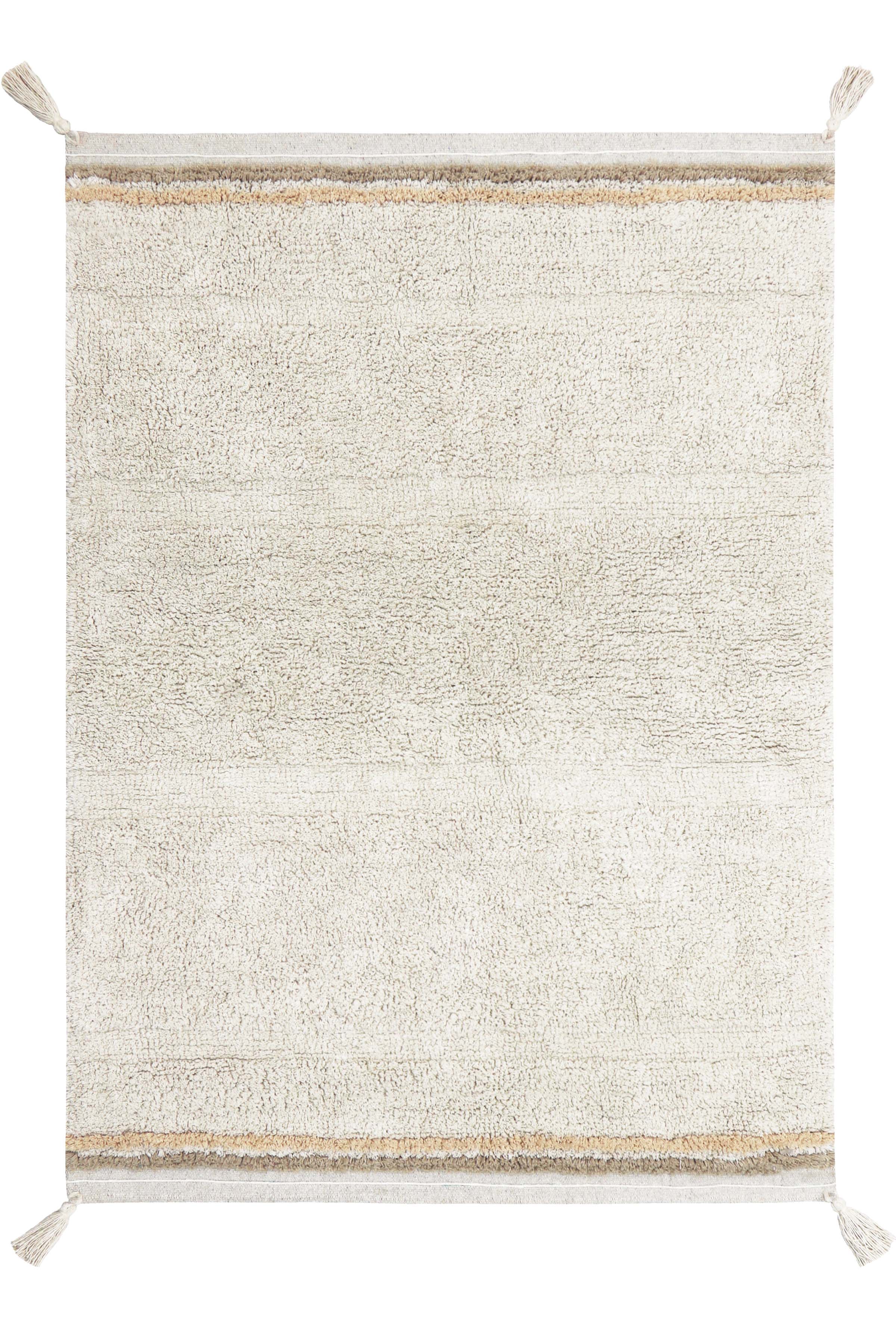 Lorena Canals Wasbaar katoen vloerkleed - Bloom Natural S - 120x160cm