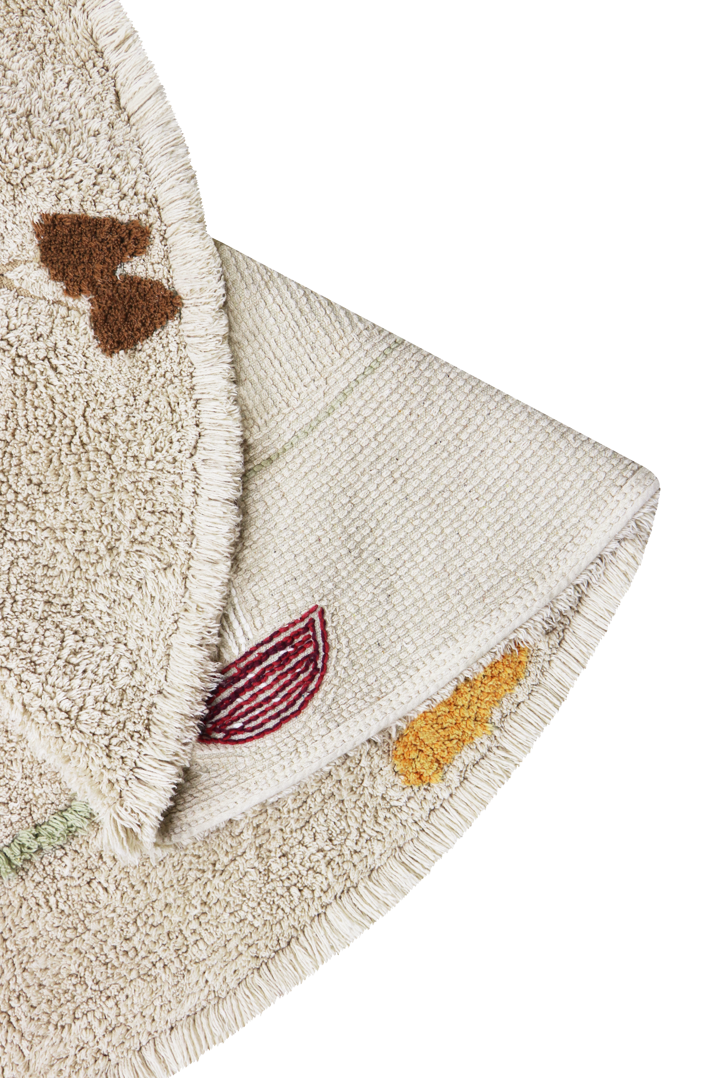 Lorena Canals Tapis lavable en coton - Chanterelle - Ø140cm 