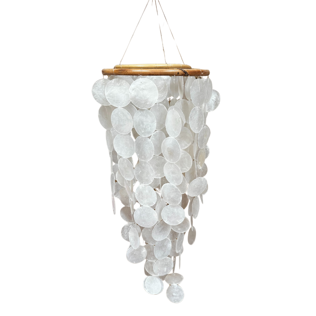 Cokos Sifra Rotan mobiel/windgong Ø22cm - Wit