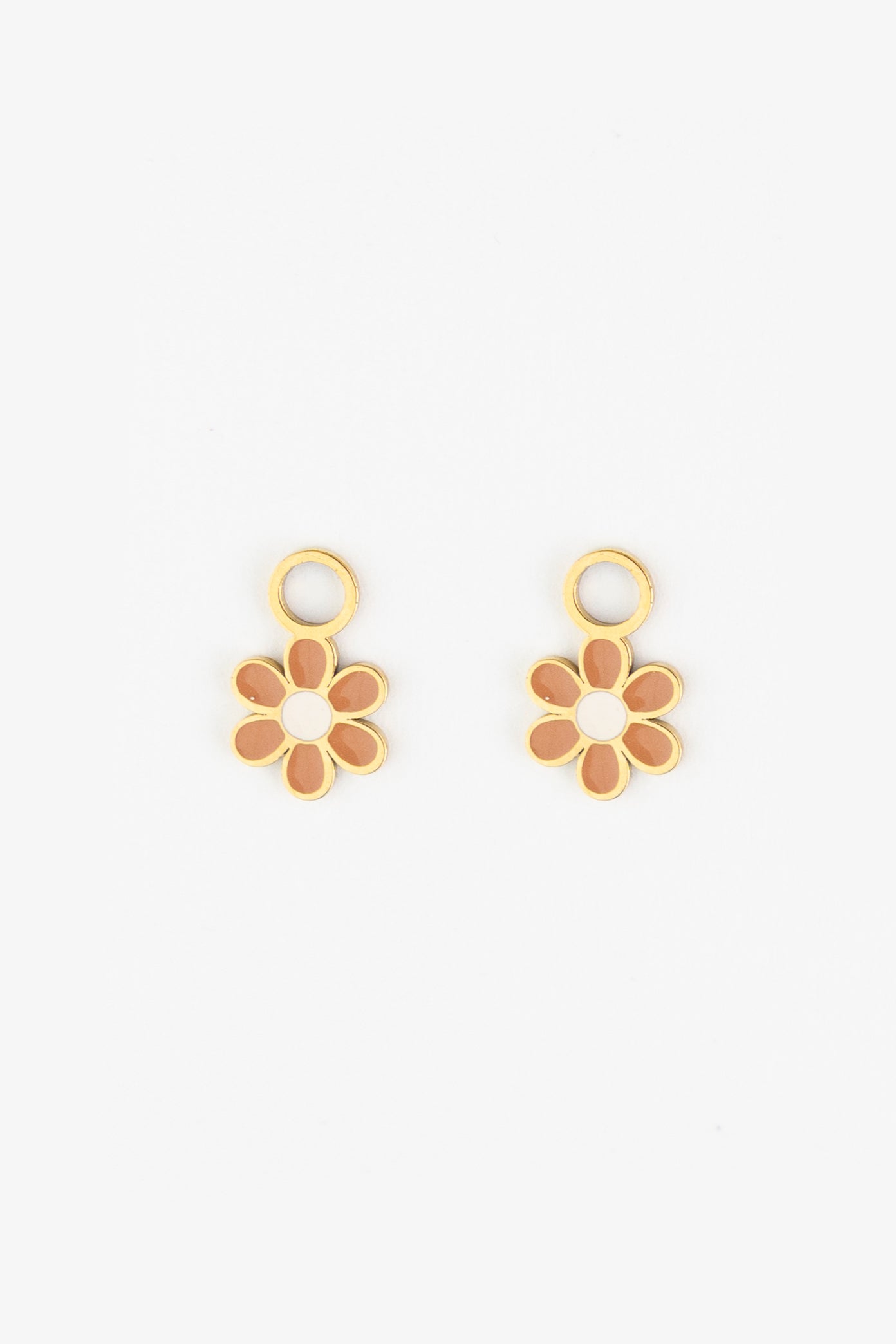 Mrs Ertha Bedeltjes - Emaille en 18-karaats PVD-verguld roestvrij staal - Little Daisy