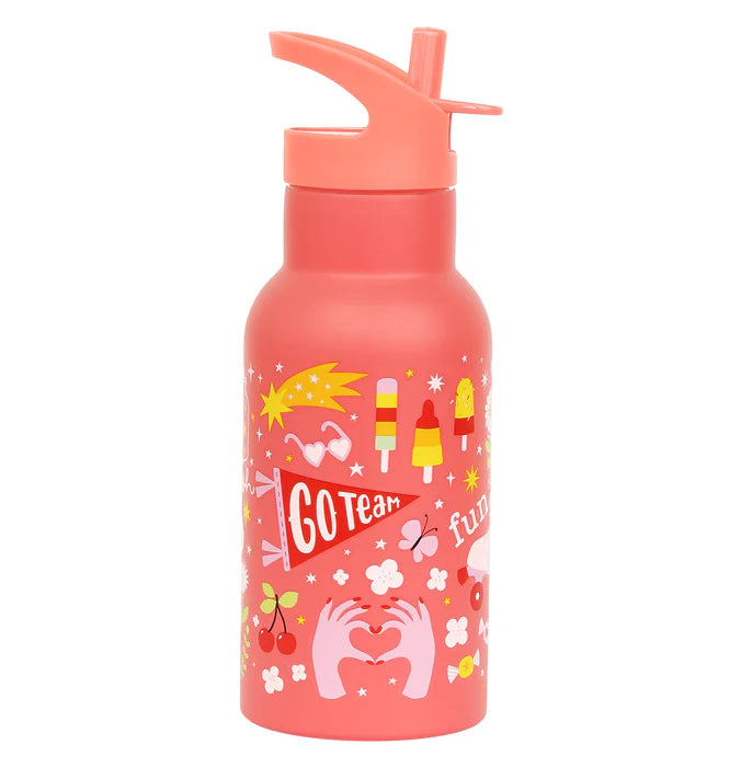 A Little Lovely Company Back to school - Drinkfles RVS - Fun