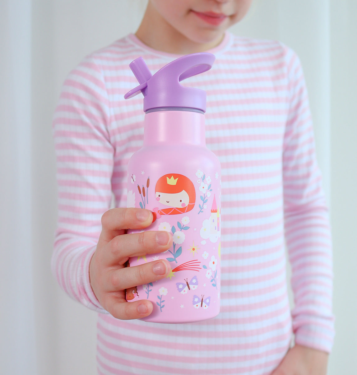 A Little Lovely Company Back to school – Edelstahl-Trinkflasche – Herzen