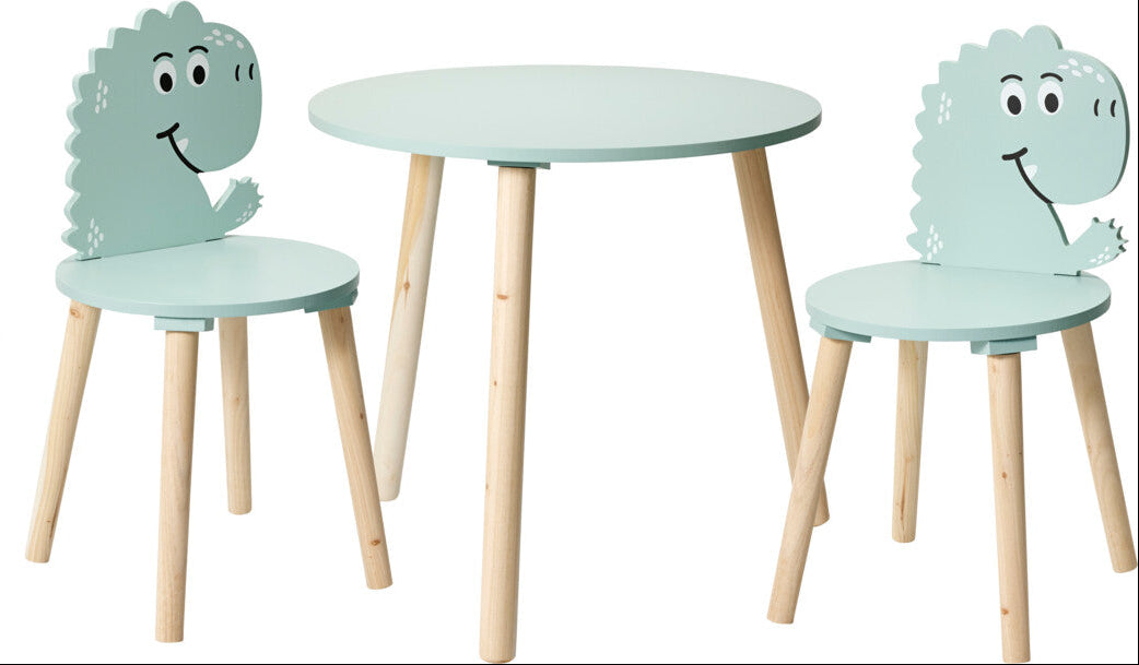 Home & Styling Set Kindertafel + Kinderstoelen - Groen