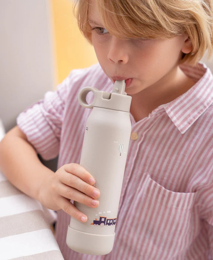 Citron Thermo Drinkfles - 350ml - Ø6xH21cm - Vehicles