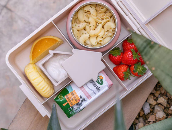 Citron Lunchbox met Voedselbewaarpotje - 19x22x7cm - Ballerina