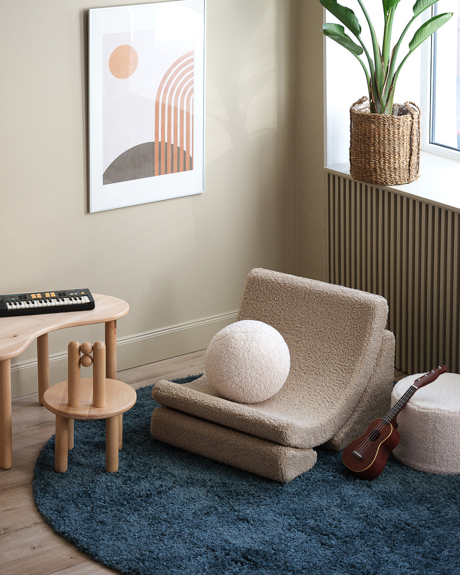 Wigiwama Teddy Moon Chair / Fauteuil - 80x65x55cm - Biscuit