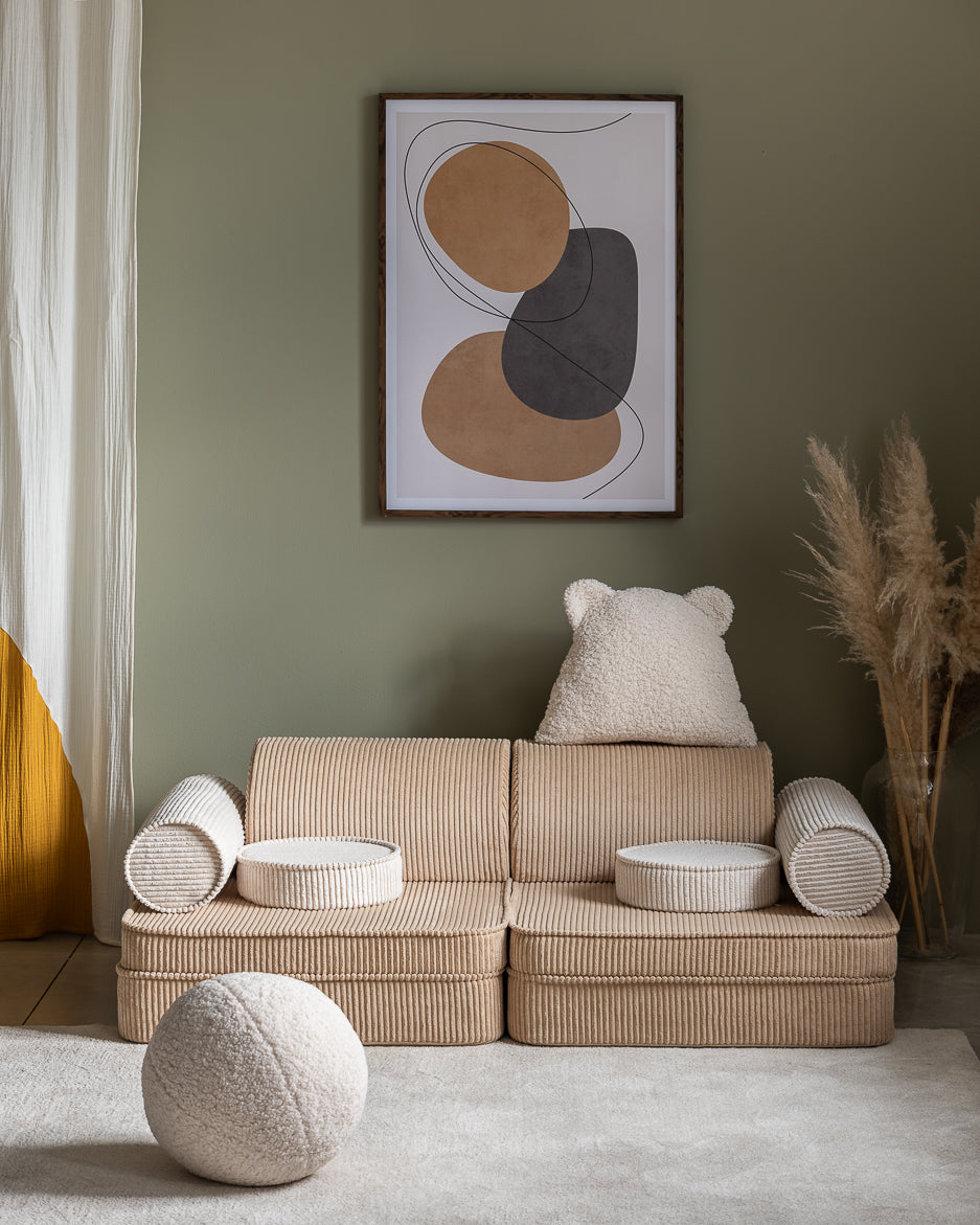 Wigiwama Corduroy Settee - 136x78x46cm - Brown Sugar