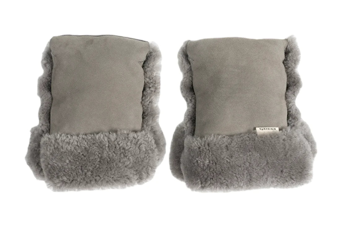 Binibamba Buggy Mittens/handschoenen Elephant - Donkergrijs