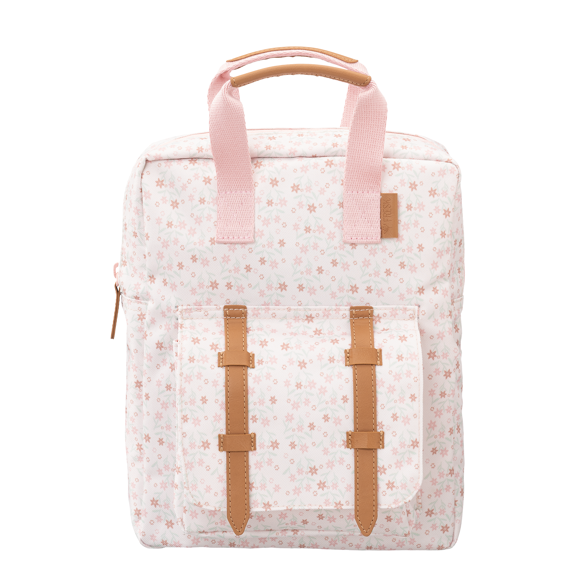 Fresk Kleine Rugzak Garden Flowers - 28x21x8cm - Wit