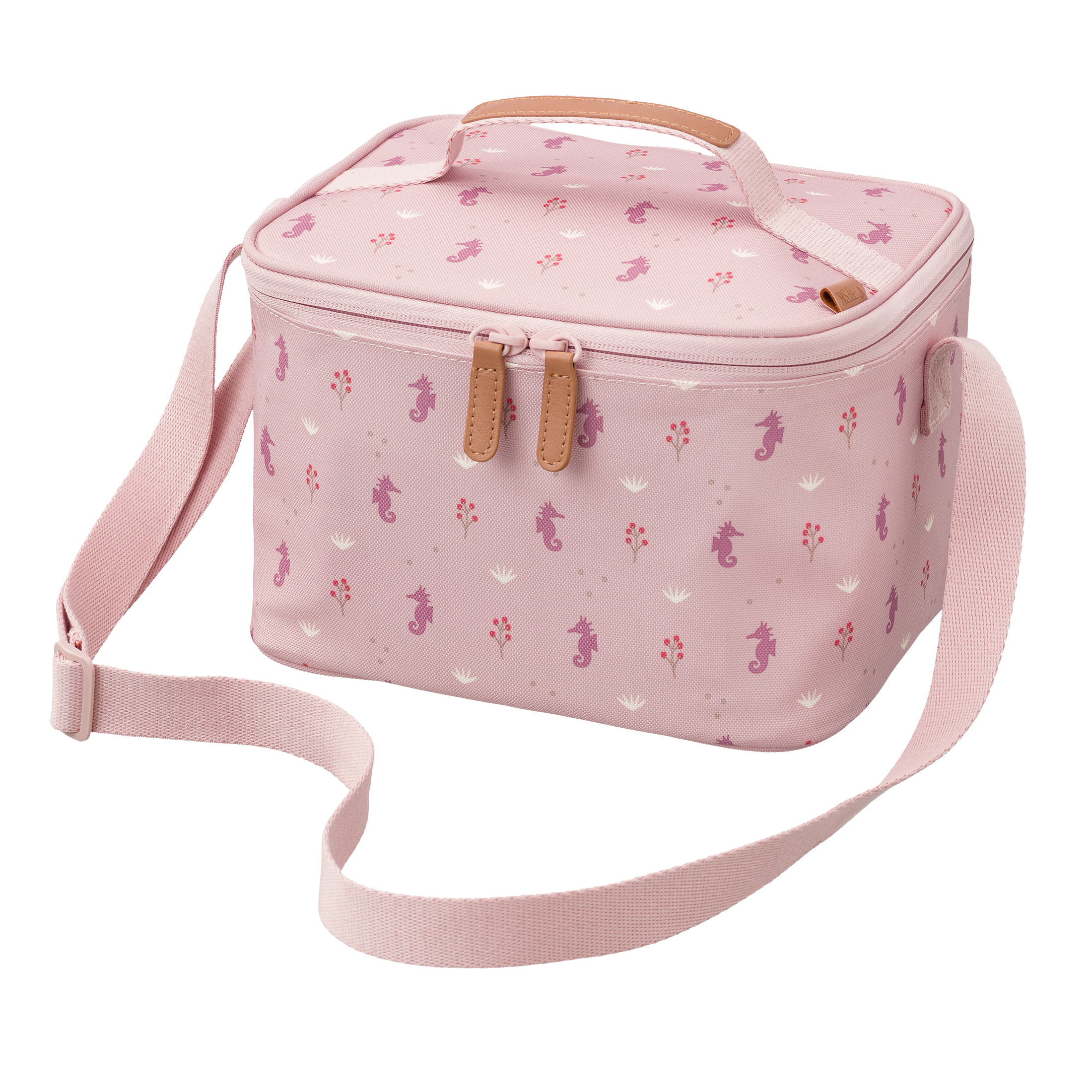 Fresk Cooler Bag/Koeltas Large Seahorse - 15x23x18cm - Roze
