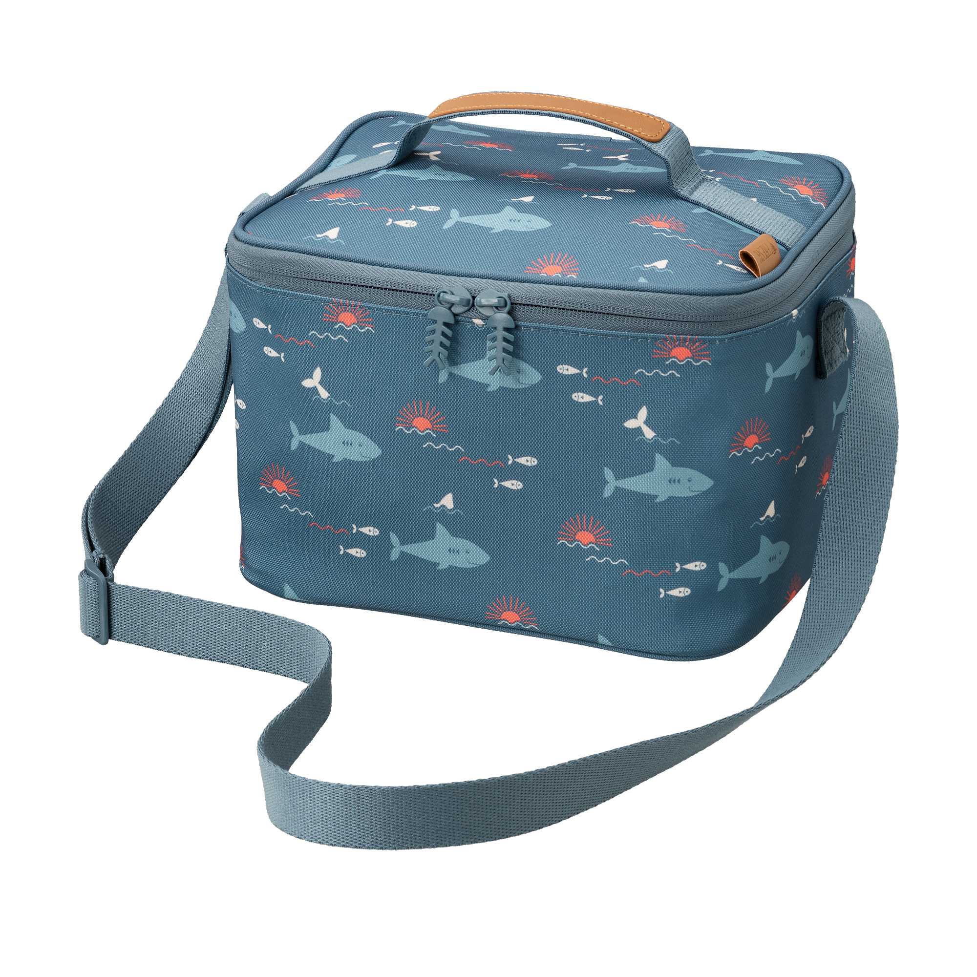 Fresk Cooler Bag/Koeltas Large Shark - 15x23x18cm - Blauw