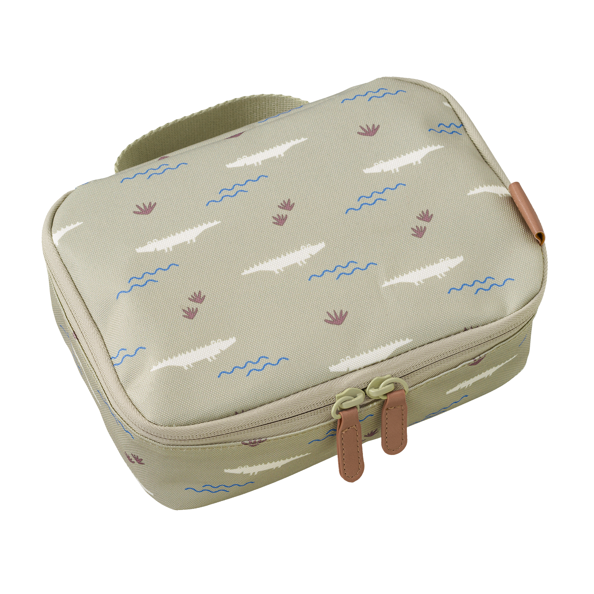Fresk Cooler Bag/Koeltas Crocodile - 15x24x7cm - Groen