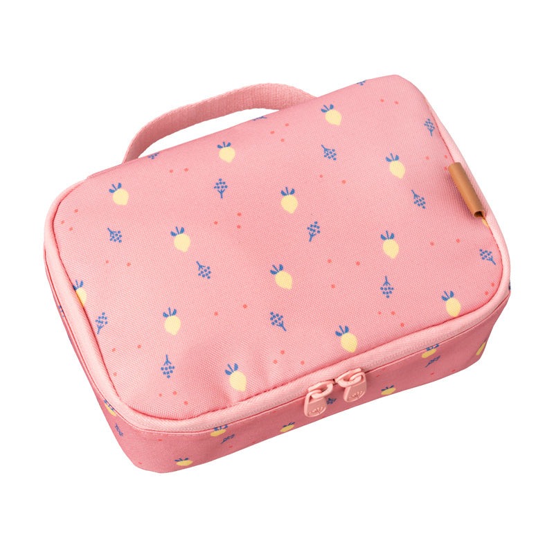Fresk Cooler Bag/Koeltas Summer Fruit - 15x24x7cm - Roze