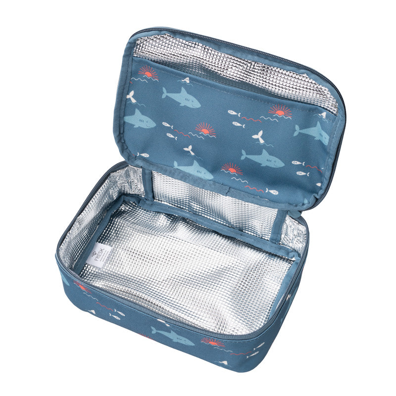 Fresk Cooler Bag/Koeltas Shark - 15x24x7cm - Blauw