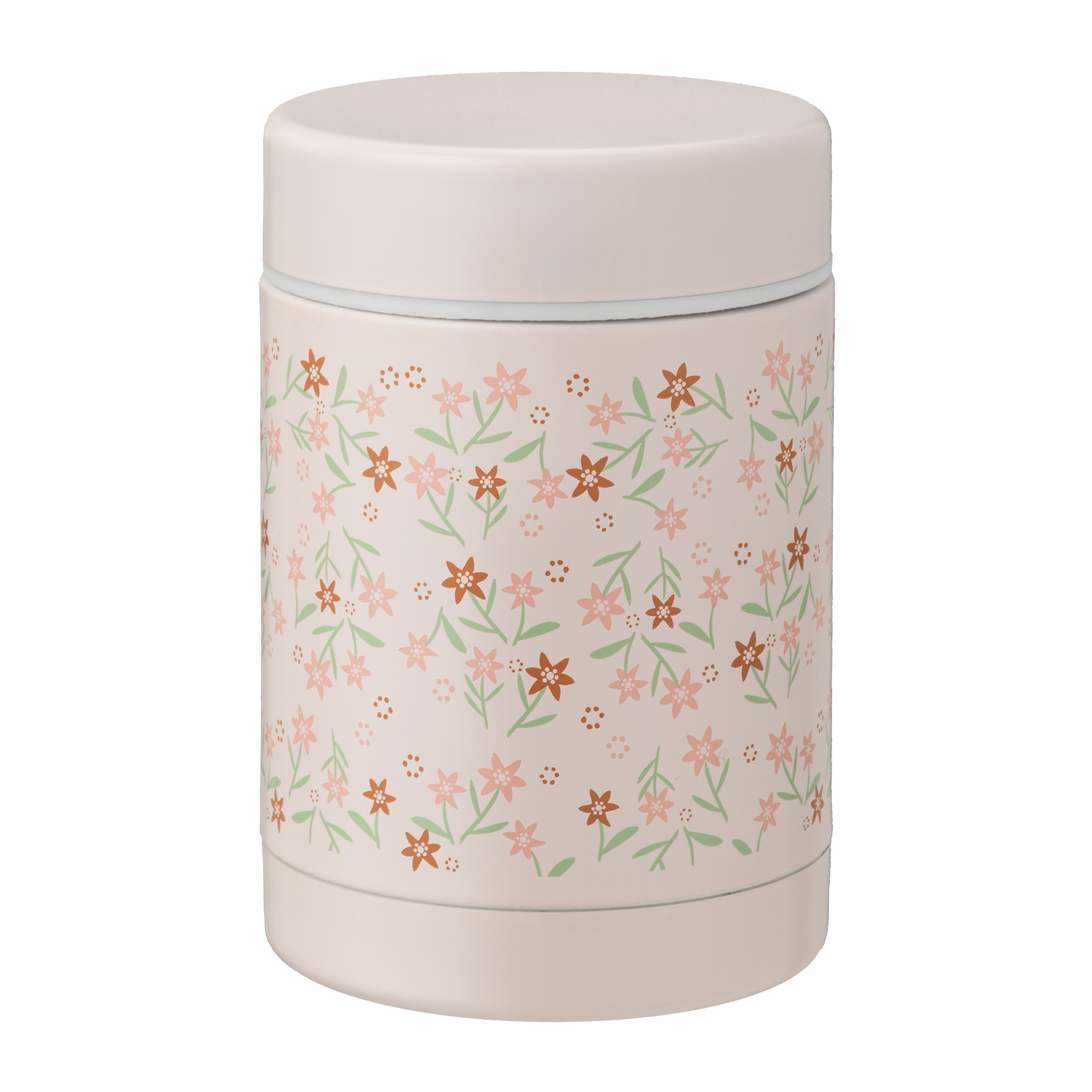 Fresk Thermische Voedselcontainer Garden Flowers - 300ml - Wit