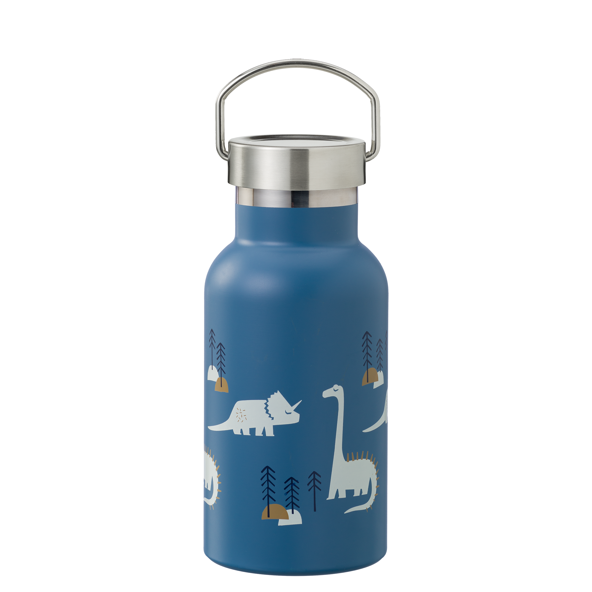 Fresk Nordic Thermo Bottle/Drinkfles Dino - 350ml - Blauw