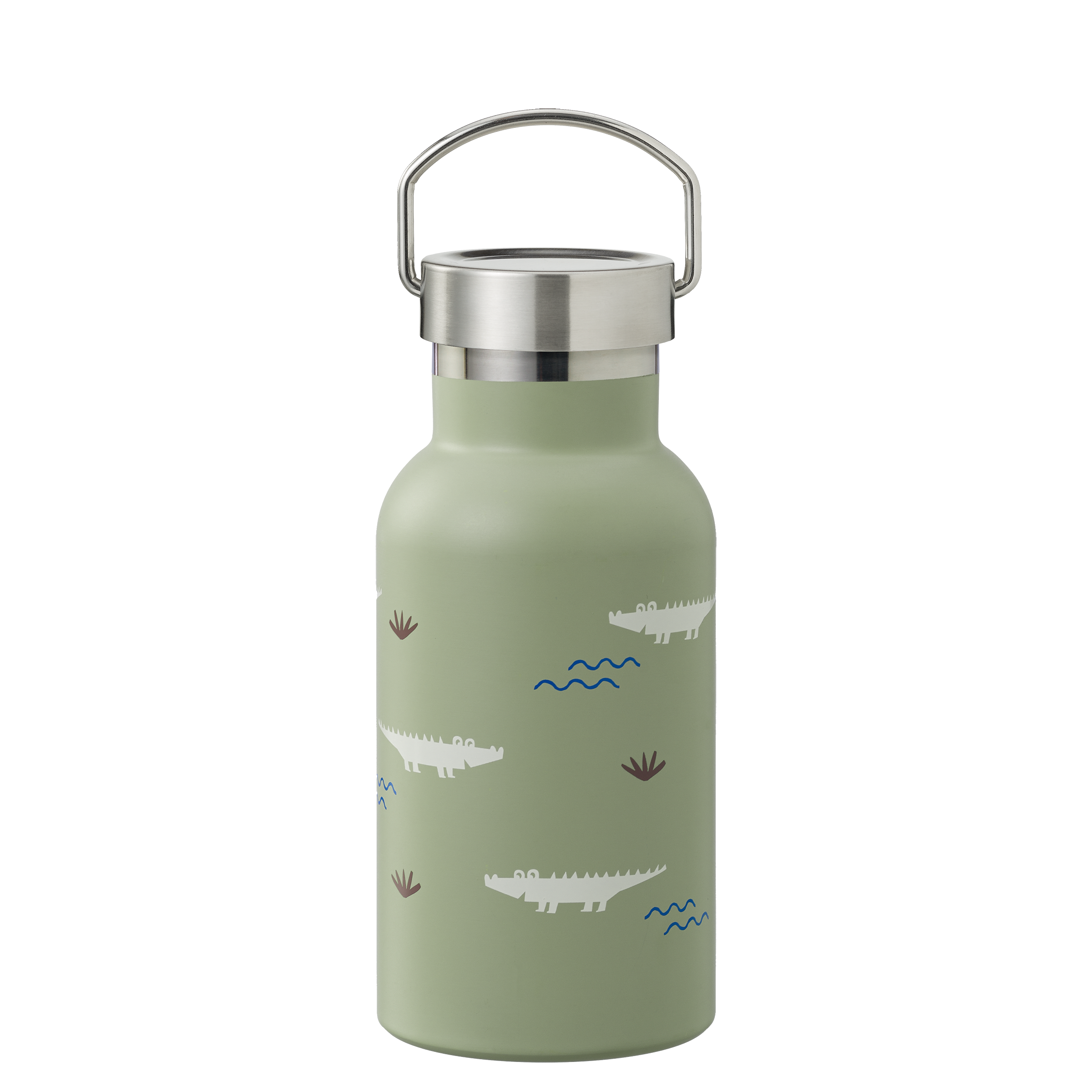 Fresk Nordic Thermo Bottle/Drinkfles Crocodile - 350ml - Groen