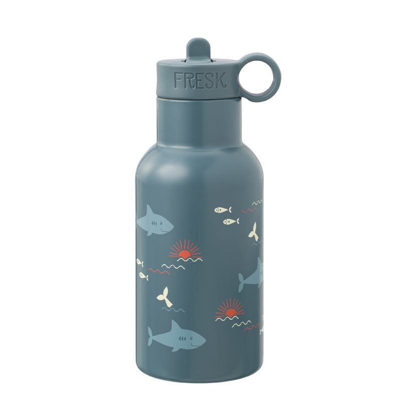 Fresk Nordic Thermo Bottle/Drinkfles Shark - 350ml - Blauw