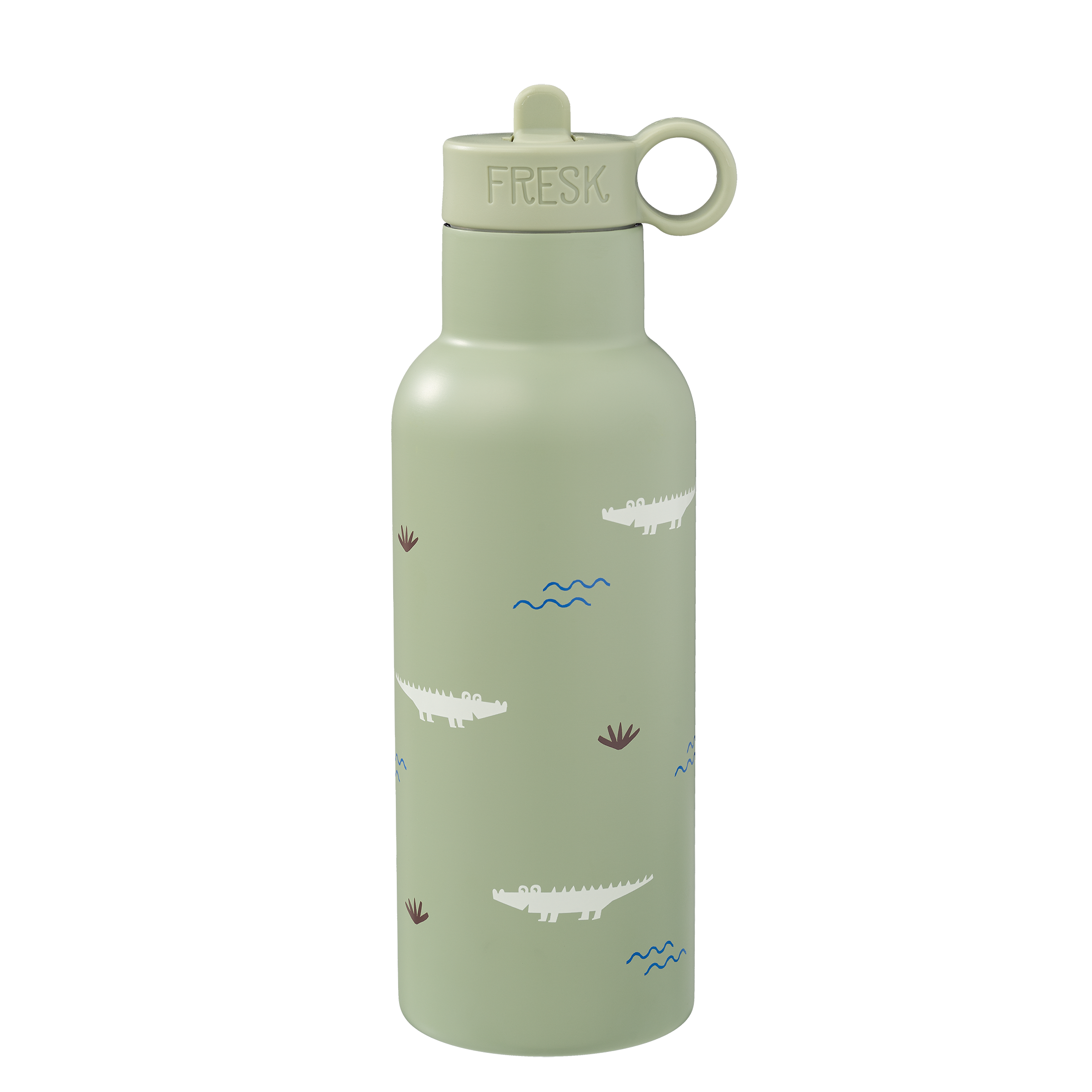 Fresk Nordic Thermo Bottle/Drinkfles Crocodile - 500ml - Groen