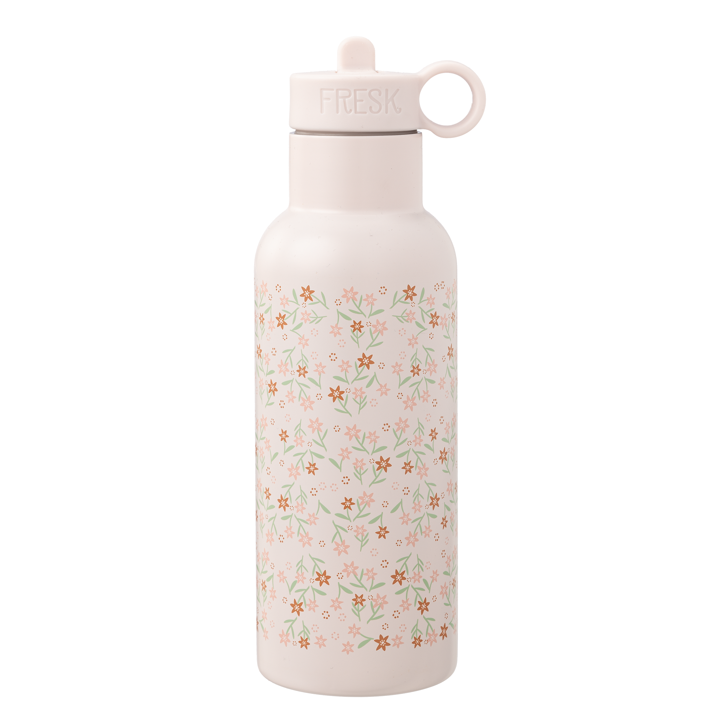 Fresk Nordic Thermo Bottle/Drinkfles Garden Flowers - 500ml - Wit
