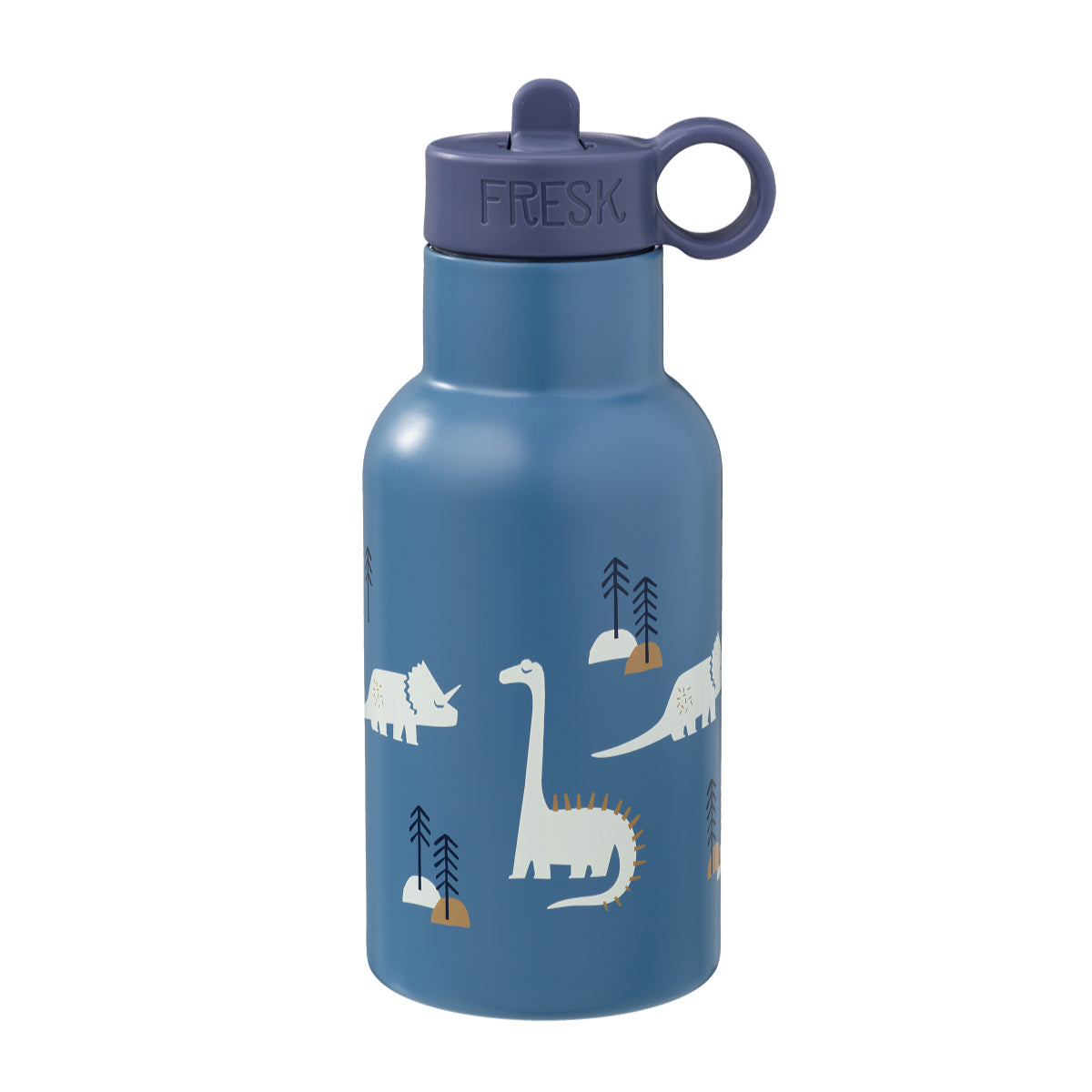 Fresk Nordic Thermo Bottle/Drinkfles Dino - 350ml - Blauw