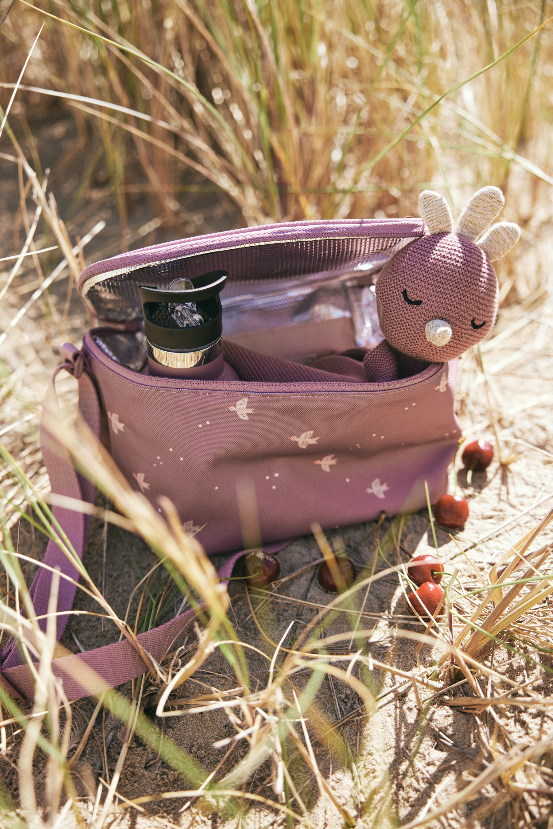 Fresk Cooler Bag/Koeltas Large Swallow - 15x23x18cm - Paars