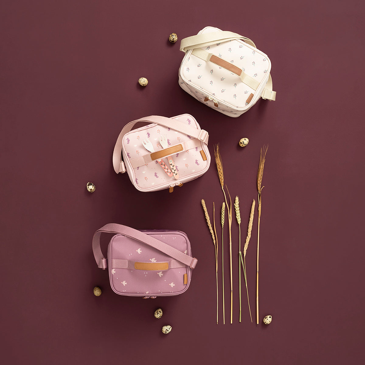 Fresk Cooler Bag/Koeltas Large Berries - 15x23x18cm - Lichtroze