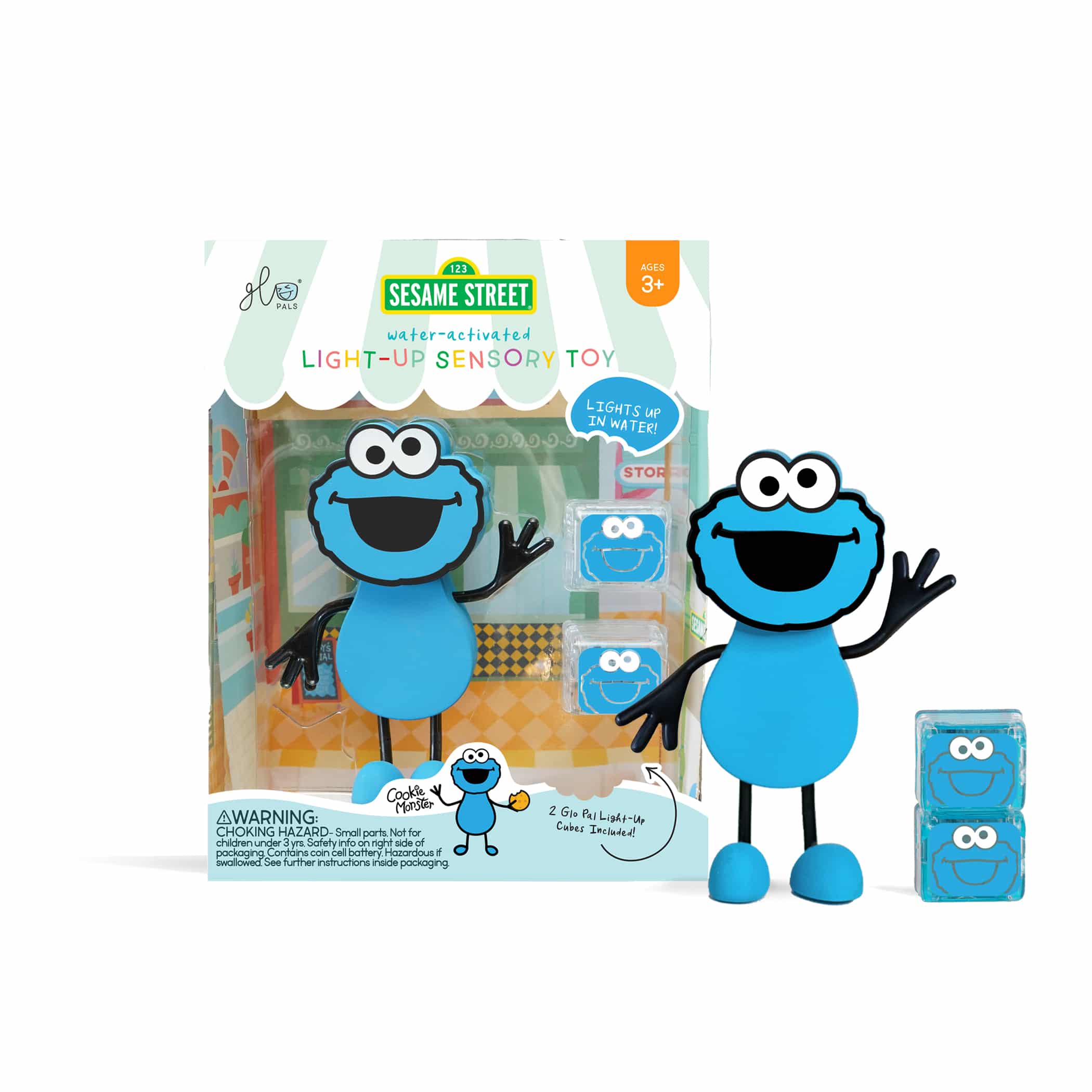 Glo Pals Cookie Light up Poppetje - Blauw