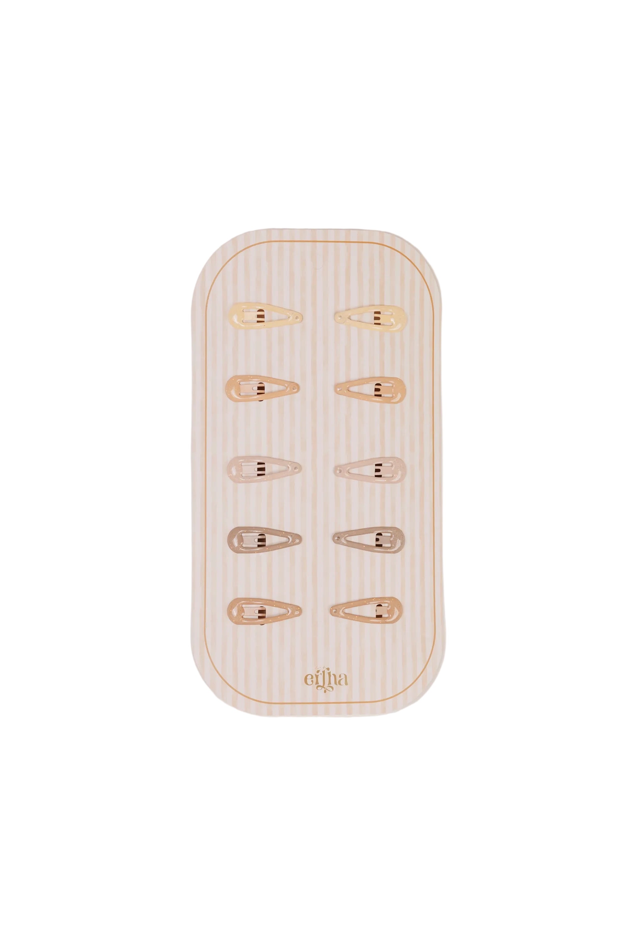 Mrs Ertha Glitter Mini Haarclips - Set van 10 stuks - Multi